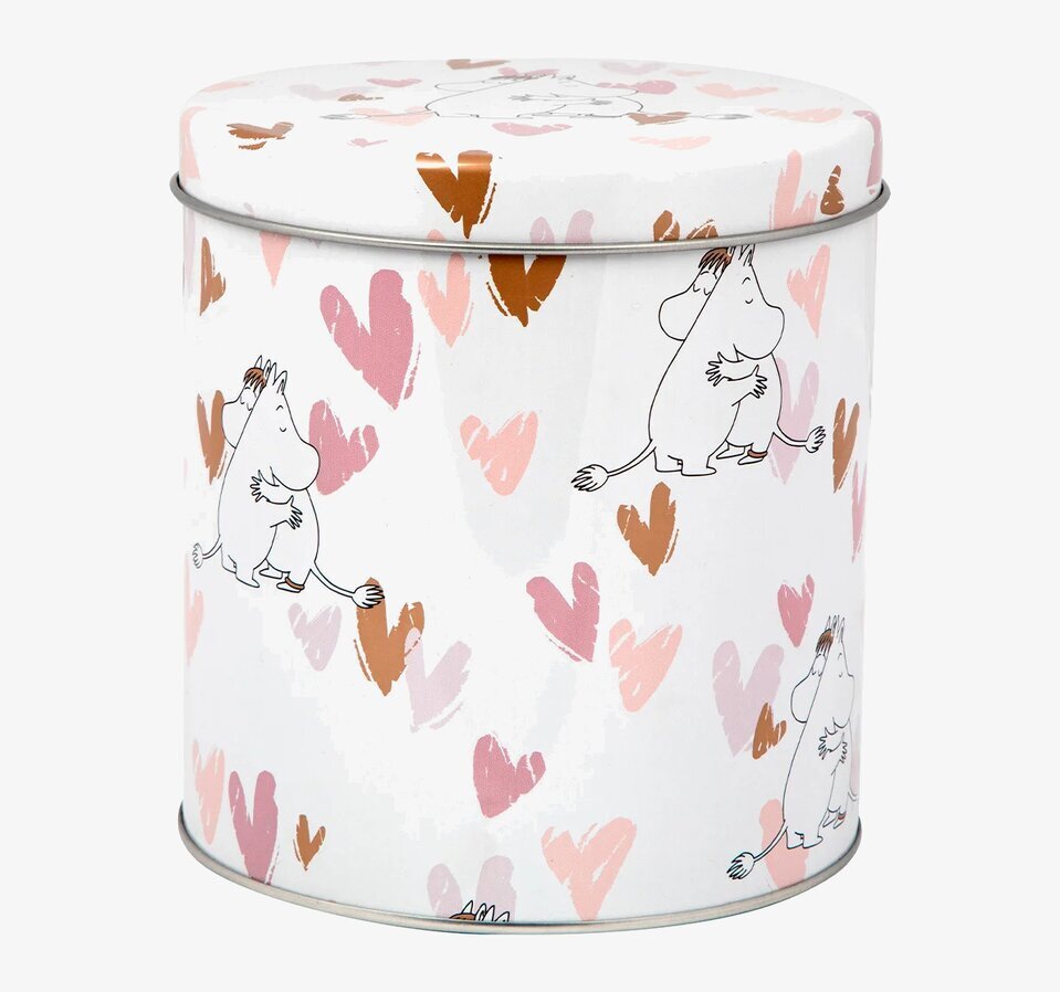 Plåtburk Mumin Kärlek från Moomin by Martinex med hjärtan