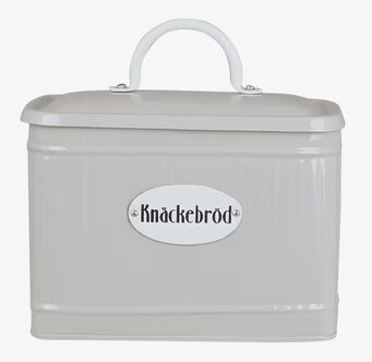 Plåtburk Hugo Knäckebröd Beige från Strömshaga i plåt