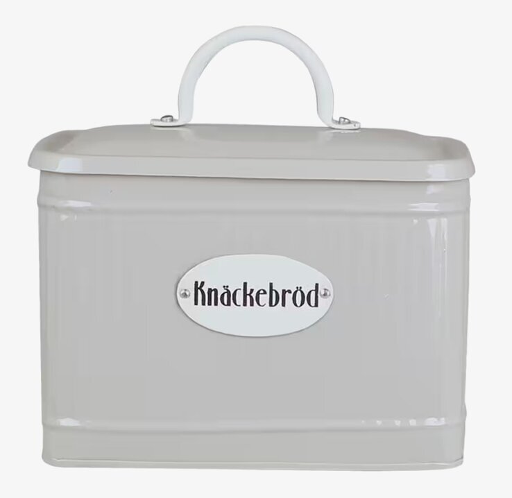 Plåtburk Hugo Knäckebröd Beige från Strömshaga i plåt
