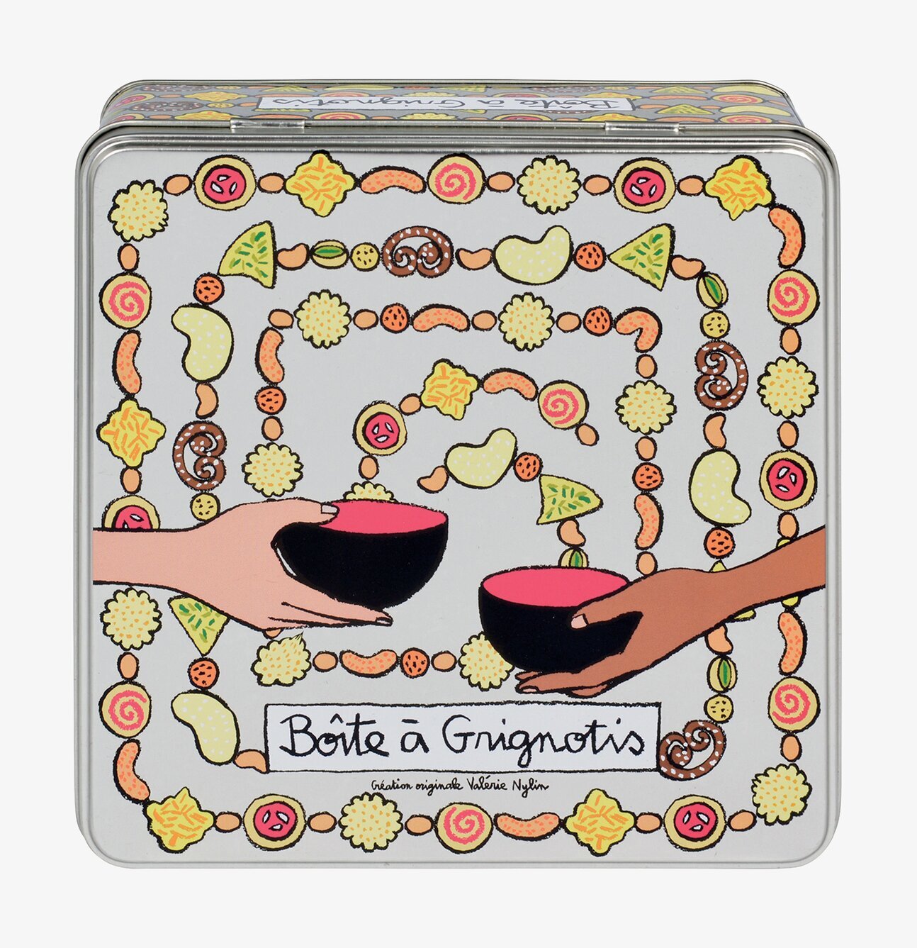 Plåtburk Snacks Zink från Derriére la porte med färgglad design