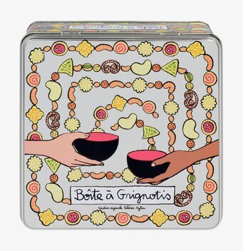 Plåtburk Snacks Zink från Derriére la porte med färgglad design