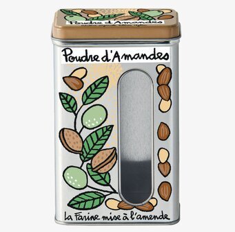 Plåtburk Mandel Derriére la porte Plåtburkar Metallburkar