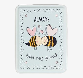 Plåtburk Always Bee från Sass & Belle med tecknade bin
