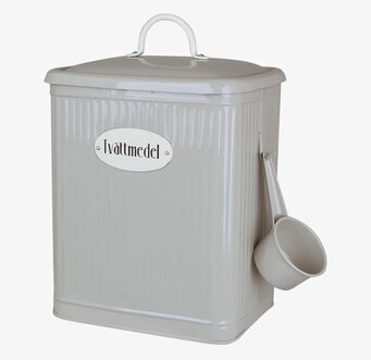 Plåtburk Hugo Tvättmedel Beige Strömshaga Plåtburkar Metallburkar