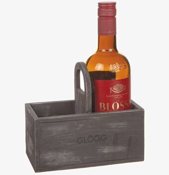 Bild av stilren trälåda för glögg med elegant design