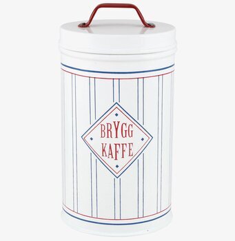 Plåtburk Melker Kaffe från Strömshaga med retrodesign
