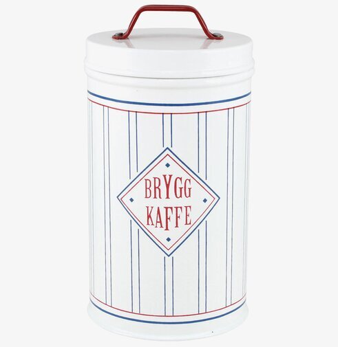 Plåtburk Melker Kaffe från Strömshaga med retrodesign