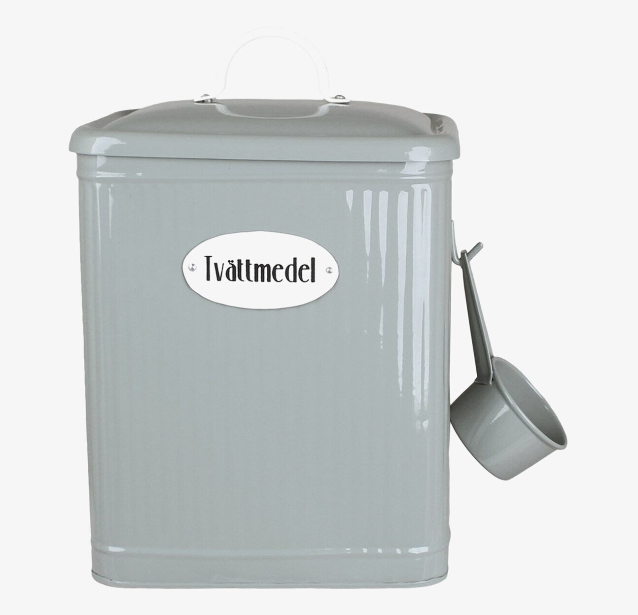 Plåtburk Hugo Tvättmedel Grön från Strömshaga i metall
