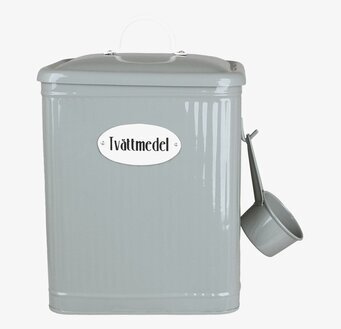 Plåtburk Hugo Tvättmedel Grön från Strömshaga i metall