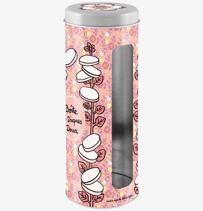 Plåtburk Bomullspads Rose från Derriére la porte