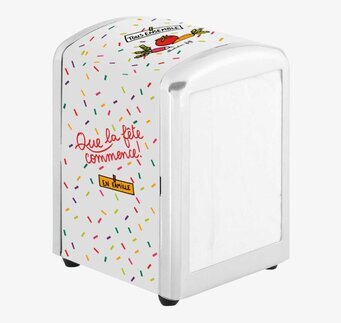 Servettställ Konfetti från Derriére la porte på köksbord