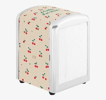 Servettställ Cherry från Derriére la porte på ljust bord