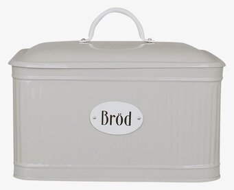 Plåtburk Hugo Bröd Beige Strömshaga Plåtburkar Metallburkar