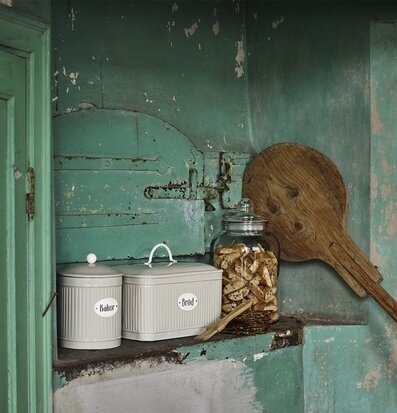 Plåtburk Hugo Bröd Beige Kakor Strömshaga Plåtburkar Metallburkar