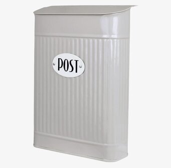 Postlåda Hugo Beige från Strömshaga i galvaniserad plåt