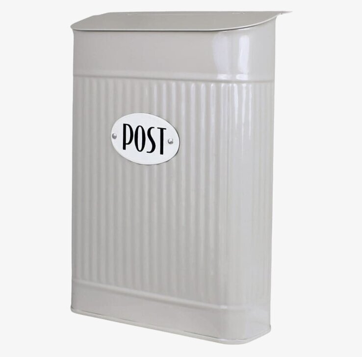 Postlåda Hugo Beige från Strömshaga i galvaniserad plåt