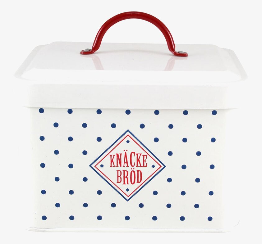 Plåtburk Melker Knäcke Stor från Strömshaga i retrostil