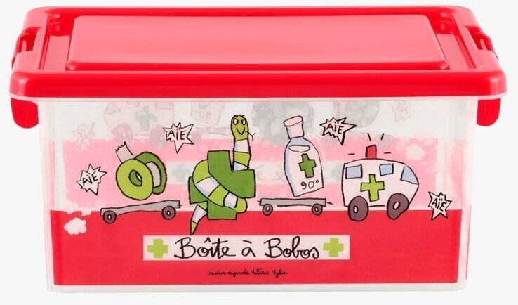 Förvaringslåda Medicin från Derriére la porte med rött lock