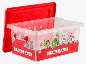 Förvaringslåda Medicin från Derriére la porte, röd plast