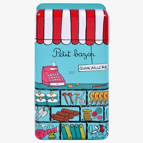 Plåtburk Café smått & gott från Derriére la porte, turkos