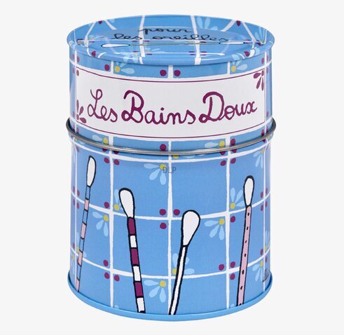 Plåtburk Bomullspinnar Blå från Derriére la porte