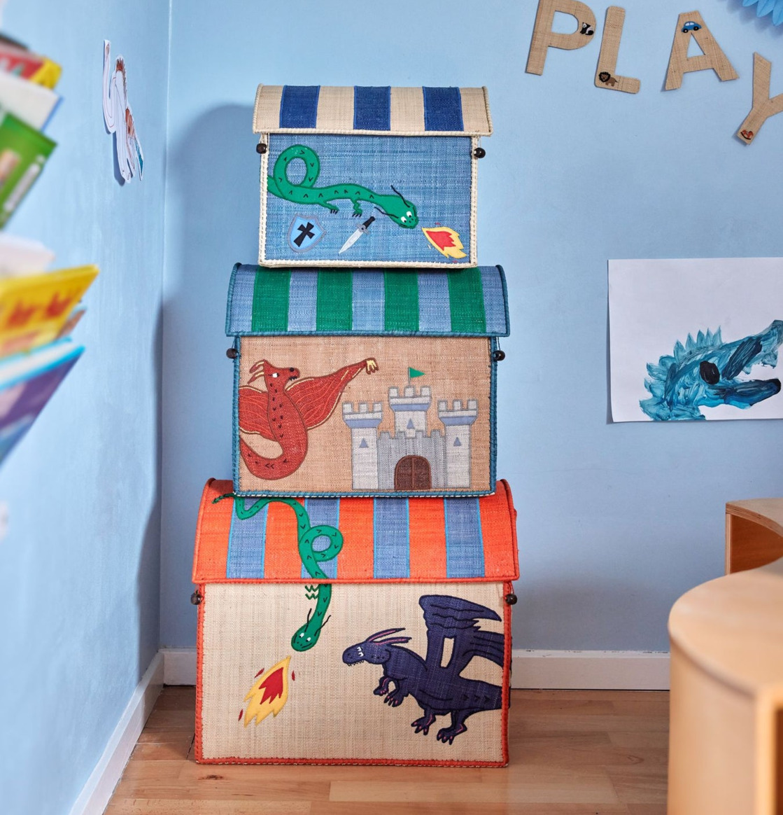 Förvaringskorg Dragon Theme från Rice i ett barnrum