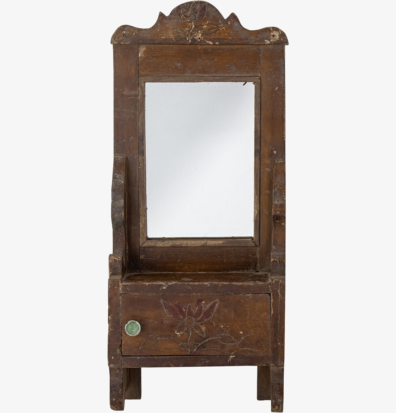 Spegel Sehar från Bloomingville med antik träram och låda