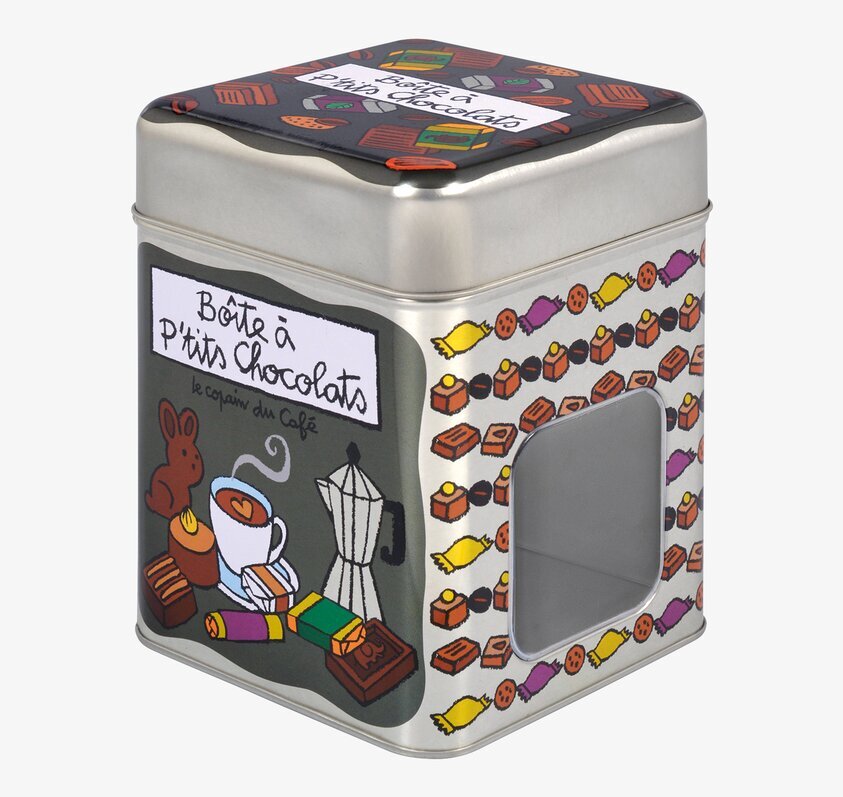 Plåtburk Smart Choklad Grå från Derriére la porte