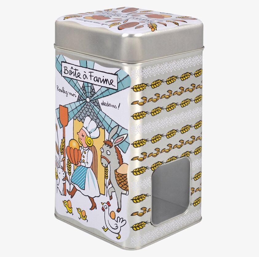 Plåtburk Smart Mjöl Vit från Derriére la porte i köket