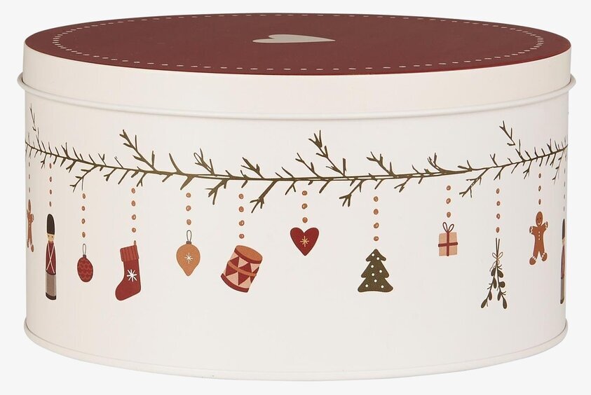 Plåtburk Rund My Nostalgic från IB Laursen med julmotiv