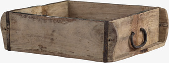 Bild av rustik murstensform i trä och metall