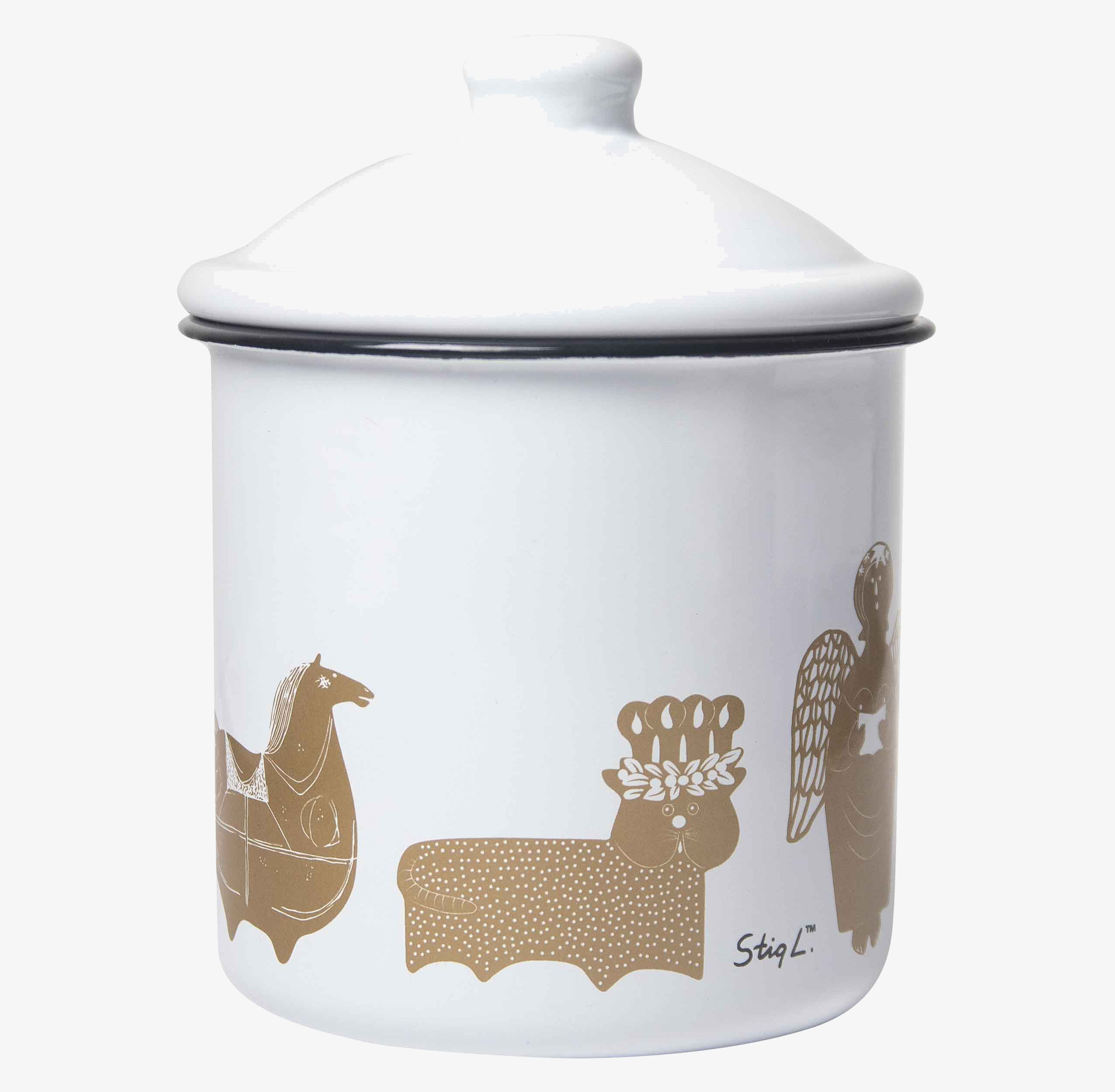 Emaljburk Gingerbread Stig L från Pluto Produkter