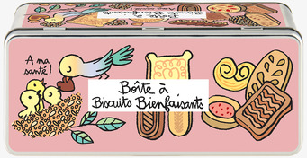 Plåtburk Kakor & Kex Derriére la porte Plåtburkar Metallburkar