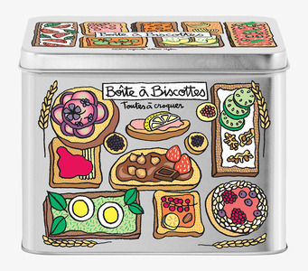 Plåtburk Kex & Knäcke från Derriére la porte i kök
