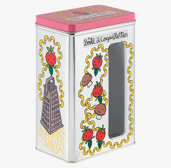 Plåtburk Pasta Rosa Derriére la porte Plåtburkar Metallburkar