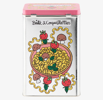 Plåtburk Pasta Rosa Derriére la porte Plåtburkar Metallburkar
