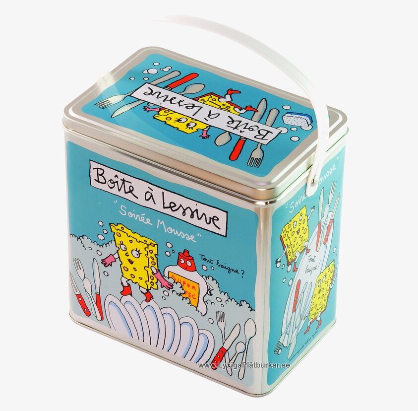 Plåtburk Diskmedel svamp blå från Derriére la porte