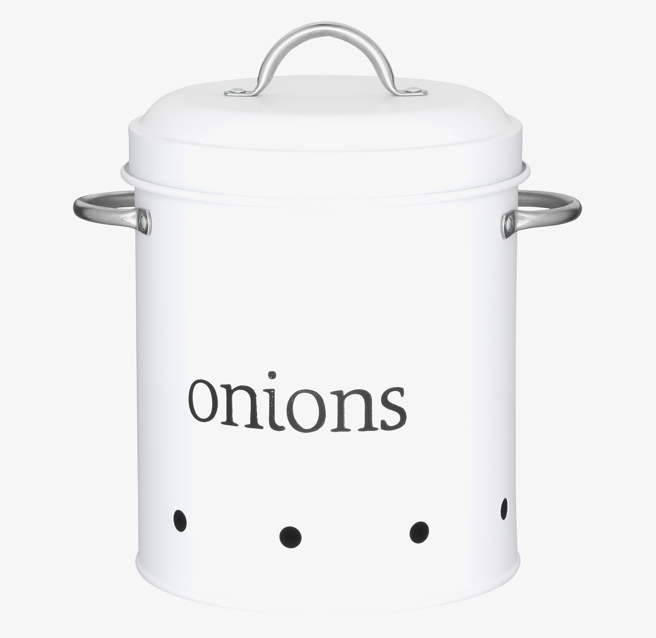 Plåtburk Lök Vit Maku Kitchen Life Plåtburkar Metallburkar