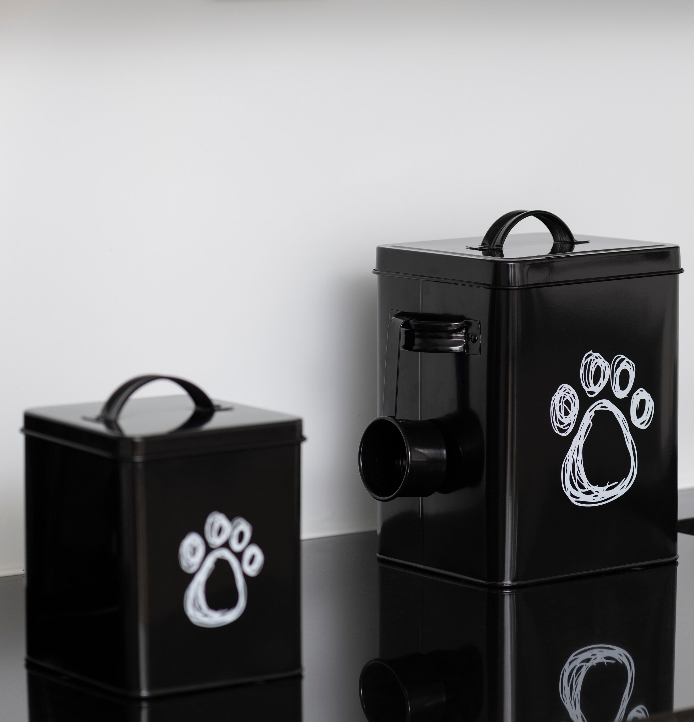 Plåtburk Paw Design Svart 4Living