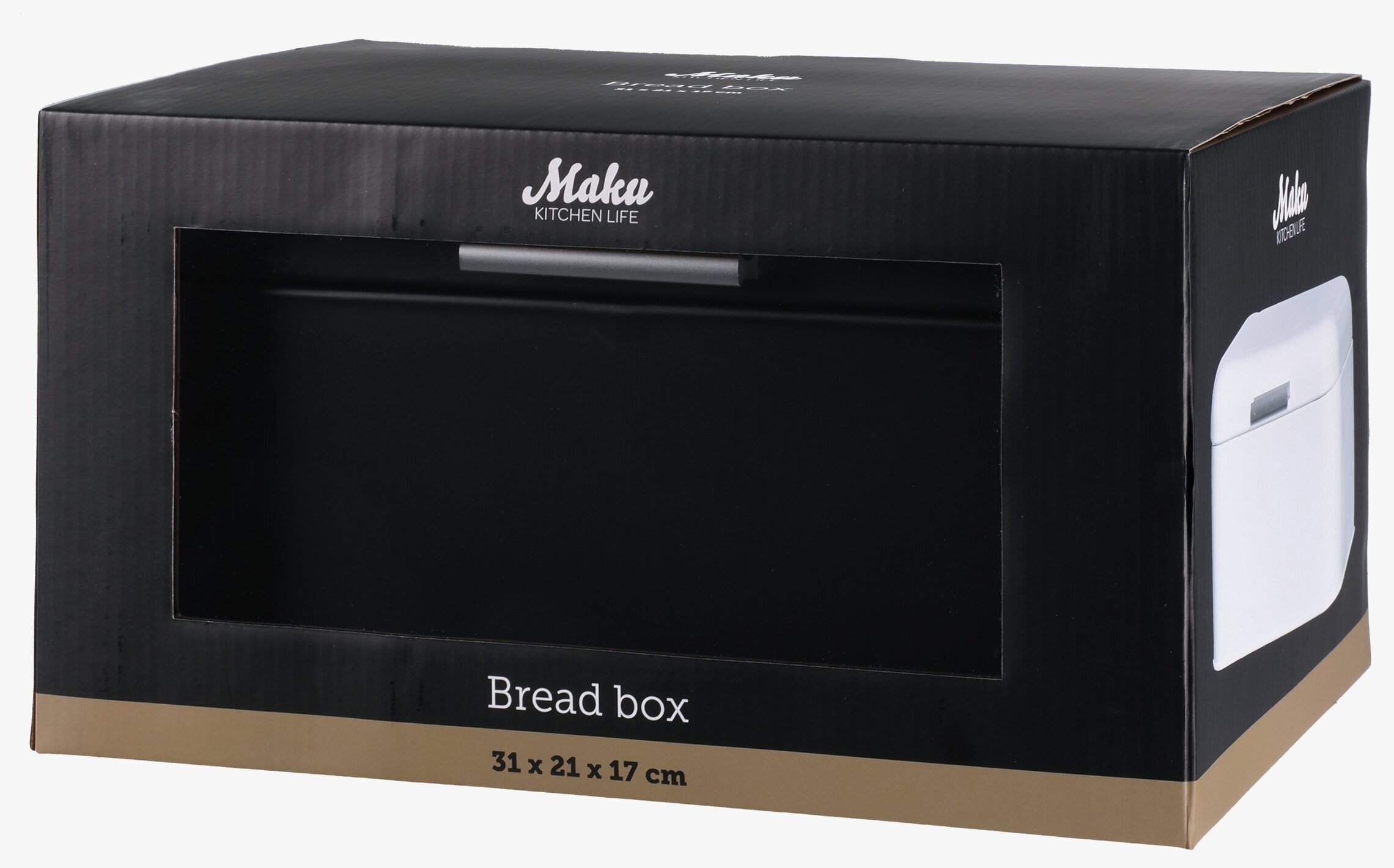 Brödbox Svart Maku Kitchen Life Brödboxar/brödkorgar Plåtburkar Metallburkar