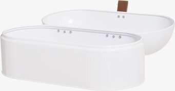 Bild av elegant och funktionell oval brödbox i vitt