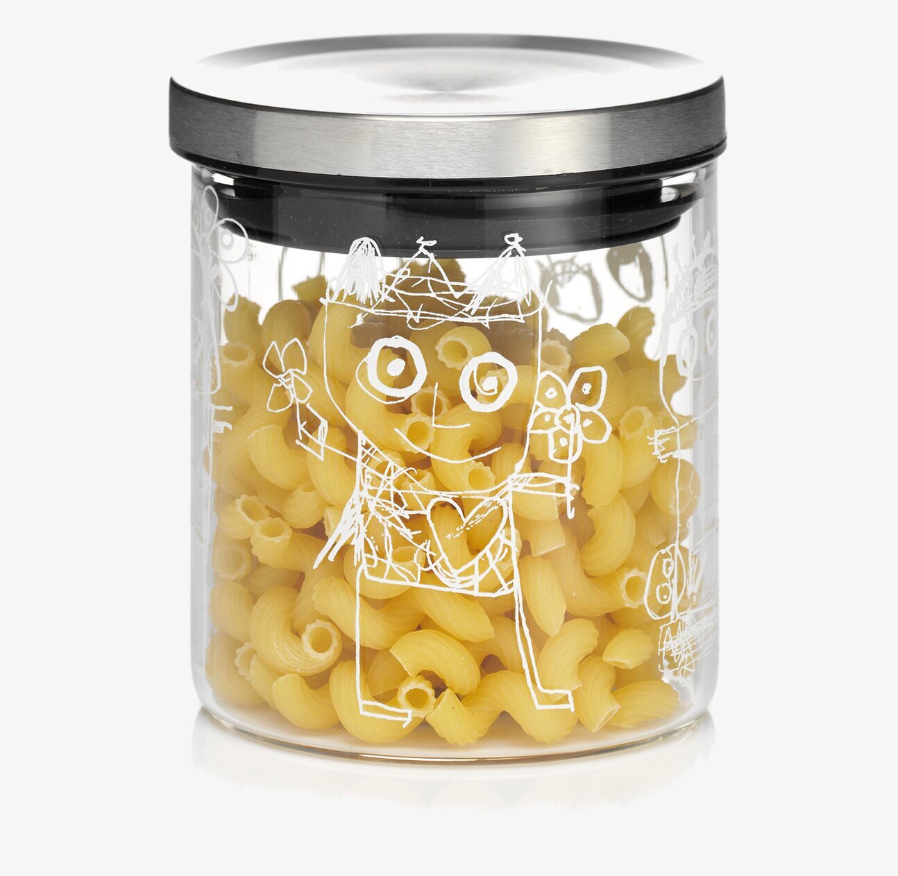 Glasburk Pure Friends S från Poul Pava med pasta i burken