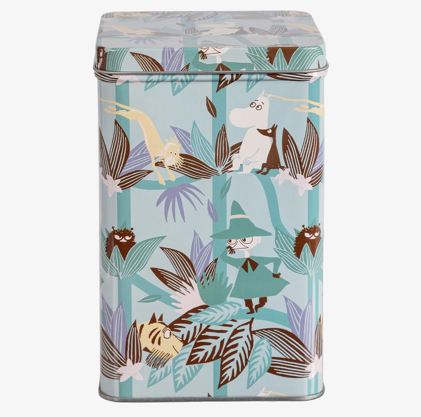 Plåtburk Mumin Trädkrona Blågrön Moomin by Martinex Plåtburkar Metallburkar