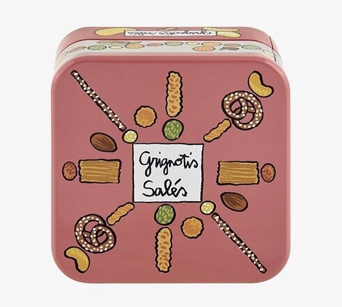 Plåtburk Kringlor & Kex Derriére la porte Plåtburkar Metallburkar