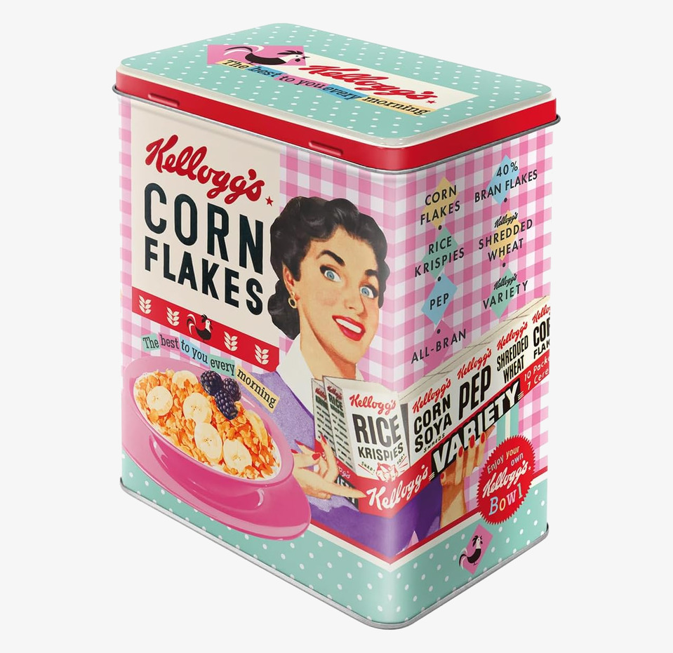 Plåtburk Kellogs Happy Hostess Bromma Kortförlag Plåtburkar Metallburkar