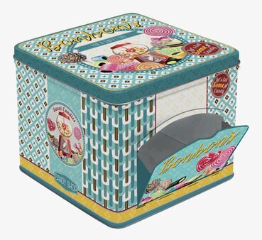 Plåtburk Bonbons Bromma Kortförlag Plåtburkar Metallburkar