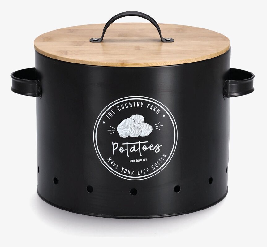 Plåtburk Potatis Zeller Plåtburkar Metallburkar