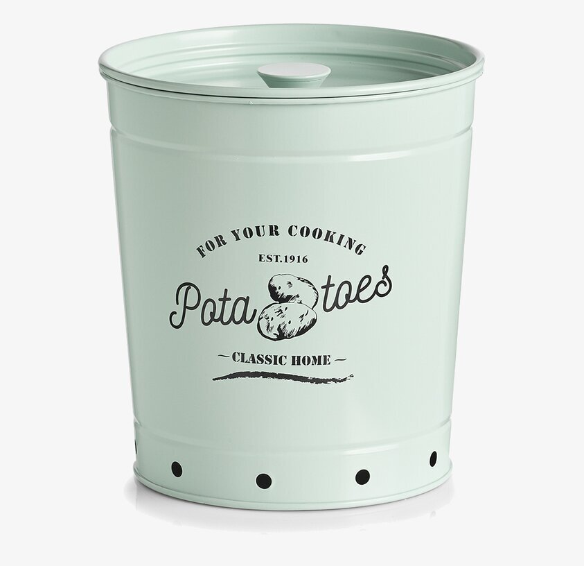 Plåtburk Potatis Mint Zeller Plåtburkar Metallburkar