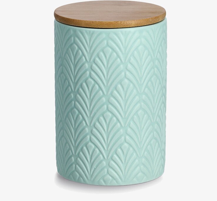 Förvaringsburk Keramik Mint Zeller Förvaringslådor och korgar Boxar Förvaringsboxar Porslinsboxar Trälådor Smyckesboxar i porslin Förvaringsbrickor Murstensformar