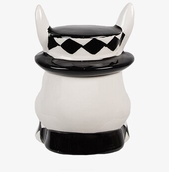 Bild av unik, elegant och funktionell plåtburk i keramik